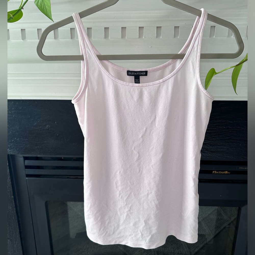 Eileen Fisher System Silk Jersey Long Cami light pink